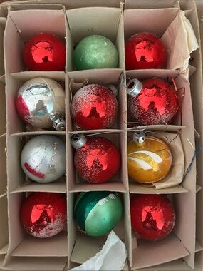 Vintage Glass Christmas Ball Ornaments
12